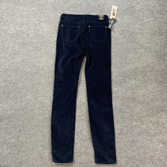 Buffalo David Bitton Jeans Womens 2/26 Navy Velvet Mid Rise Stretch Skinny Ankle - Picture 10 of 12